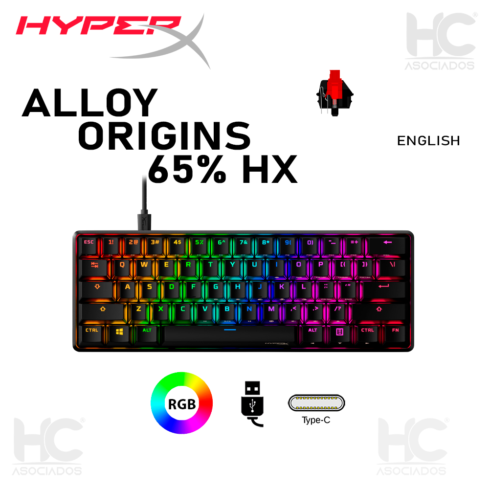Piedino Di Ricambio Per Tastiera HyperX Alloy Origins, Gamba Inclinazione Nera