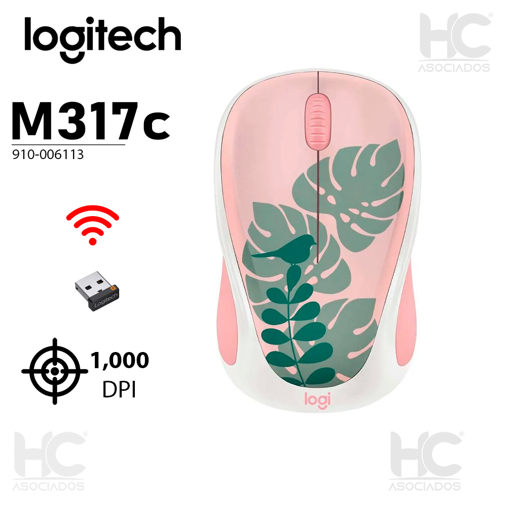 MOUSE LOGITECH INALAMBRICO M317C COLLECTION (910-006113) OPTICO ...