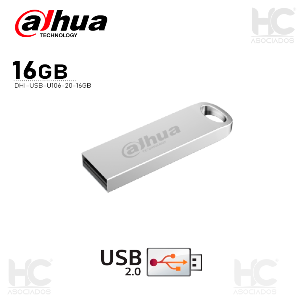 MEMORIA USB DALHUA PENDRIVE 16GB (DHI-USB-U106-20-16GB) USB 2.0 / BLACK -  Periféricos para Gamers, Accesorios de Cómputo y Suministros TONERS, TINTAS  - Venta Online en todo el Perú
