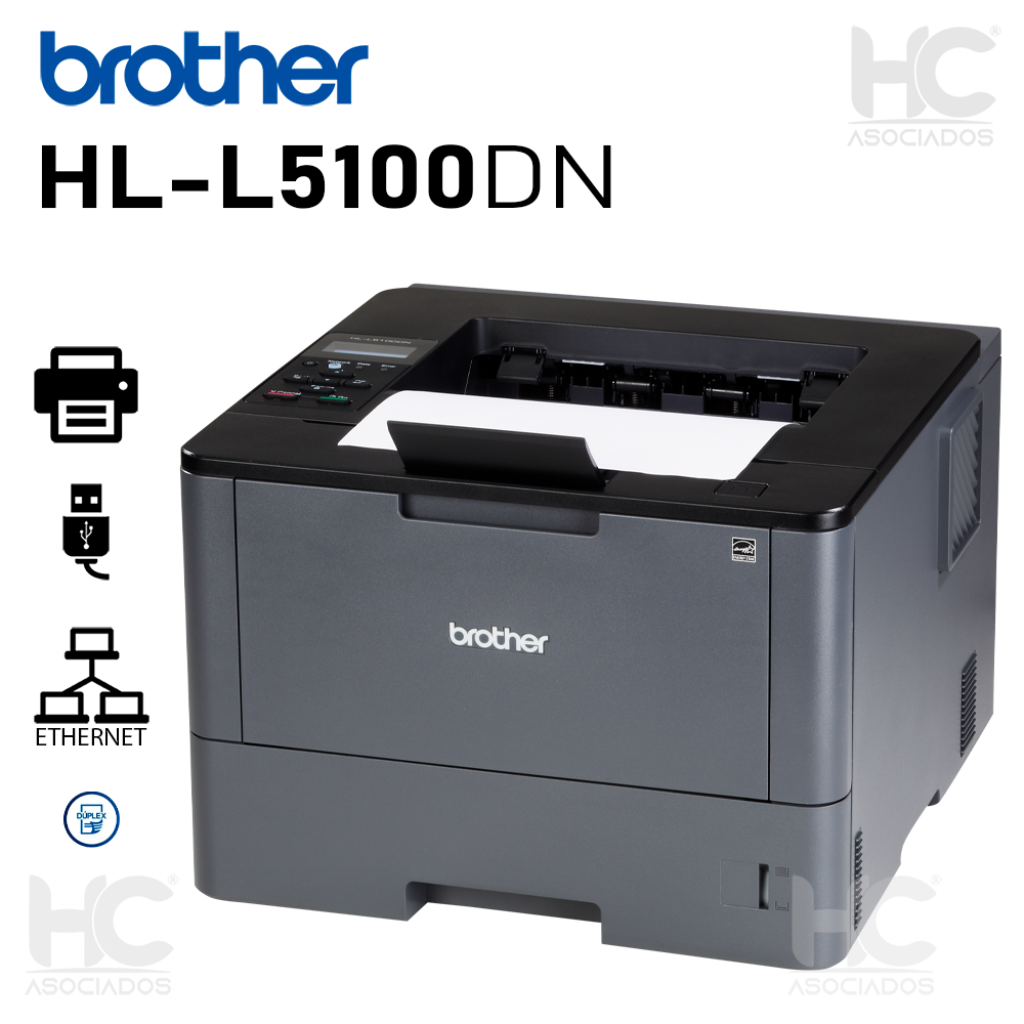 IMPRESORA BROTHER LASER MONOCROMATICA (HL-L5100DN) DUPLEX / USB